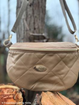 Preview: Kunstleder Debbie in Steppoptik Hellbraun von Swafing